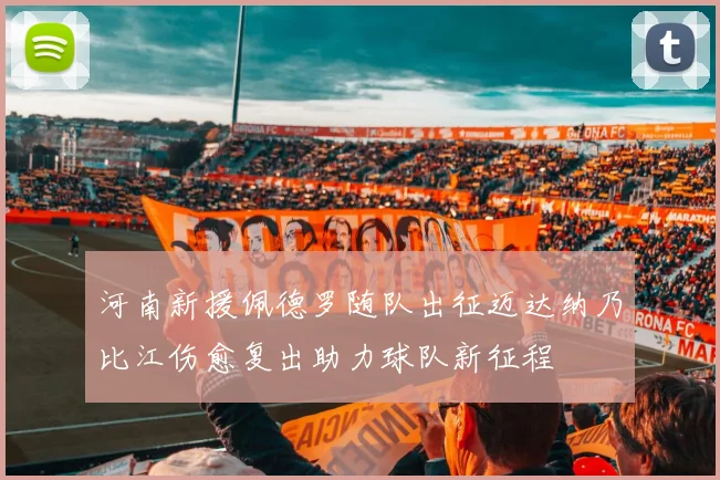 河南新援佩德罗随队出征迈达纳乃比江伤愈复出助力球队新征程